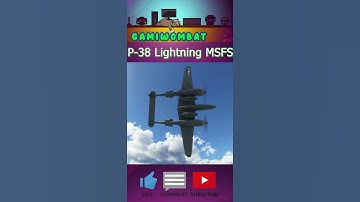 P-38 Lightning Bigband flying Microsoft Flight Simulator #Shorts #flightsimulator #aviation #bigband