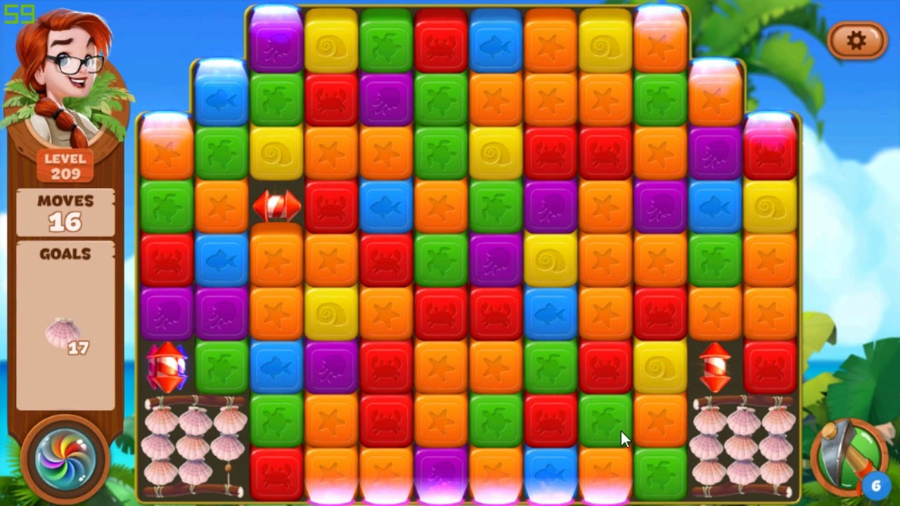 Lost Island Blast Adventure level 209