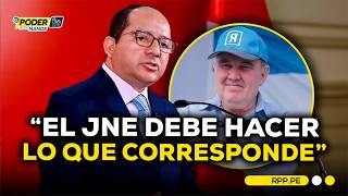 Aldo Bravo is confident that the JNE will grant credentials to Rafael López Aliaga