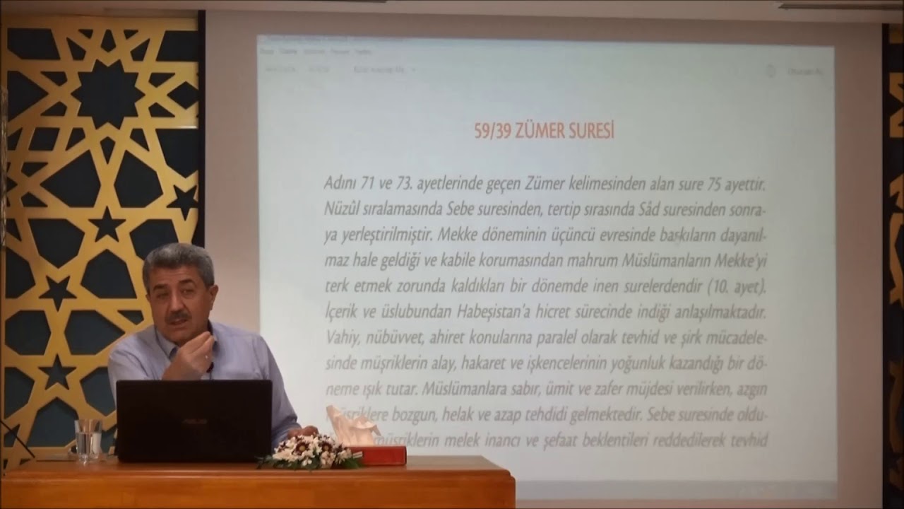 Tuncer Namlı "Zümer Suresi (1 -21)" Ayetlerin Tefsiri