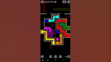 How To Solve Flow Free Amoeba Pack Level 8 8x8 Board Walk Through Solution Walkthrough