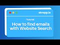 How to find emails with website search  skrappio