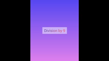 Division by 9 #shortvideo #shorts #shortsfeed