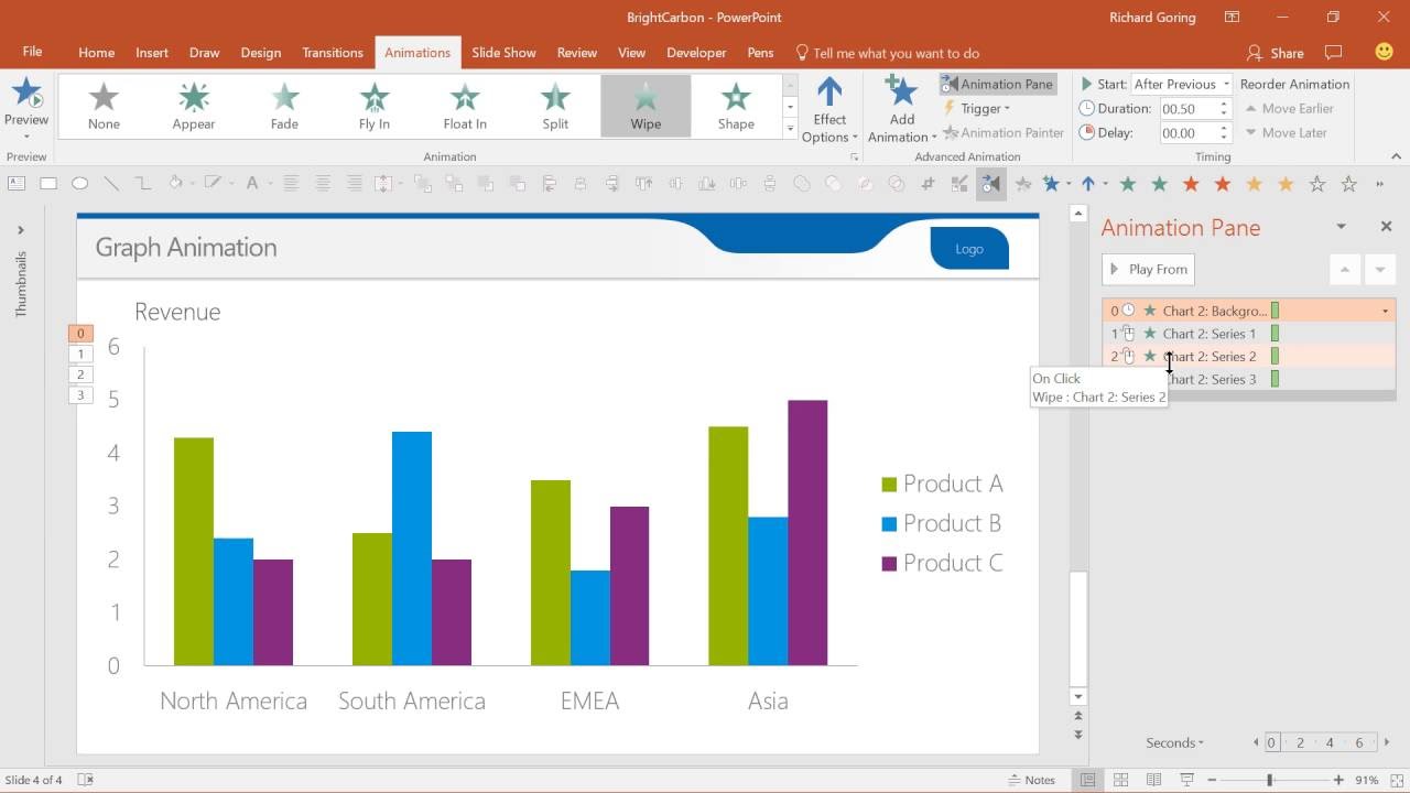 Animate Excel Chart In Powerpoint 2010