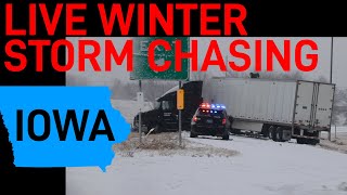 Live Winter Storm Chasing (February 16, 2023) #SpaceX #Starlink Test
