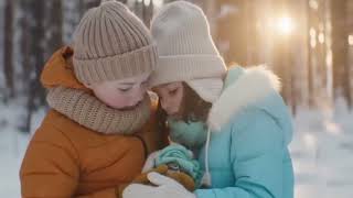 Siblings Rescue A Frozen Bird Winter Heartwarming Story