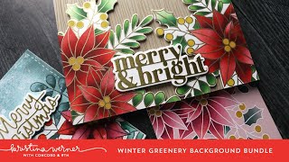 Winter Greenery Background Bundle by Kristina Werner