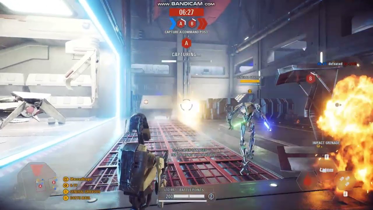 SWBF2 Instant Action Co-Op 65 Heavy Trooper Battle Droid Killstreak On The Jedi Cruiser