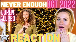 LOREN ALLRED - NEVER ENOUGH | GOLDEN BUZZER | BGT 2022 | REACTION & ANALYSIS by Vocal Coach