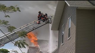 Firefighter injured, 47 residents displaced in Naples fire
