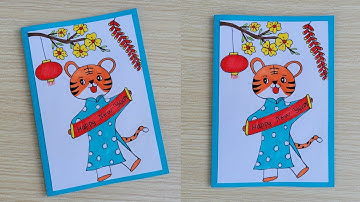 Cách Làm Thiệp Tết 2022 | Happy New Year Card