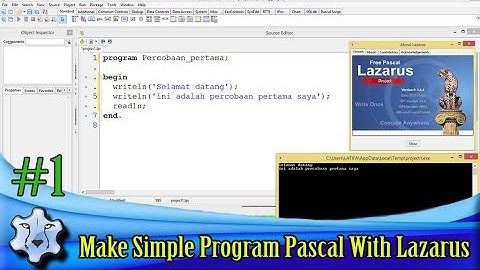 Make Simple Program Pascal With Lazarus