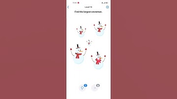 Easy game - brain 🧠 test//Level -10//( Find the largest snowman.)// Likes 👍and subscribe 💯