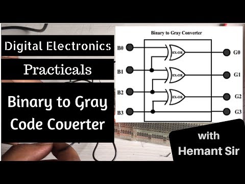 Digital Electronics (Practicals) - Binary to Gray Code (with Hemant Sir)