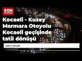 Kocaeli - Kuzey Marmara Otoyolu Kocaeli geçişinde tatil dönüşü yoğunluğu / Ek görüntü