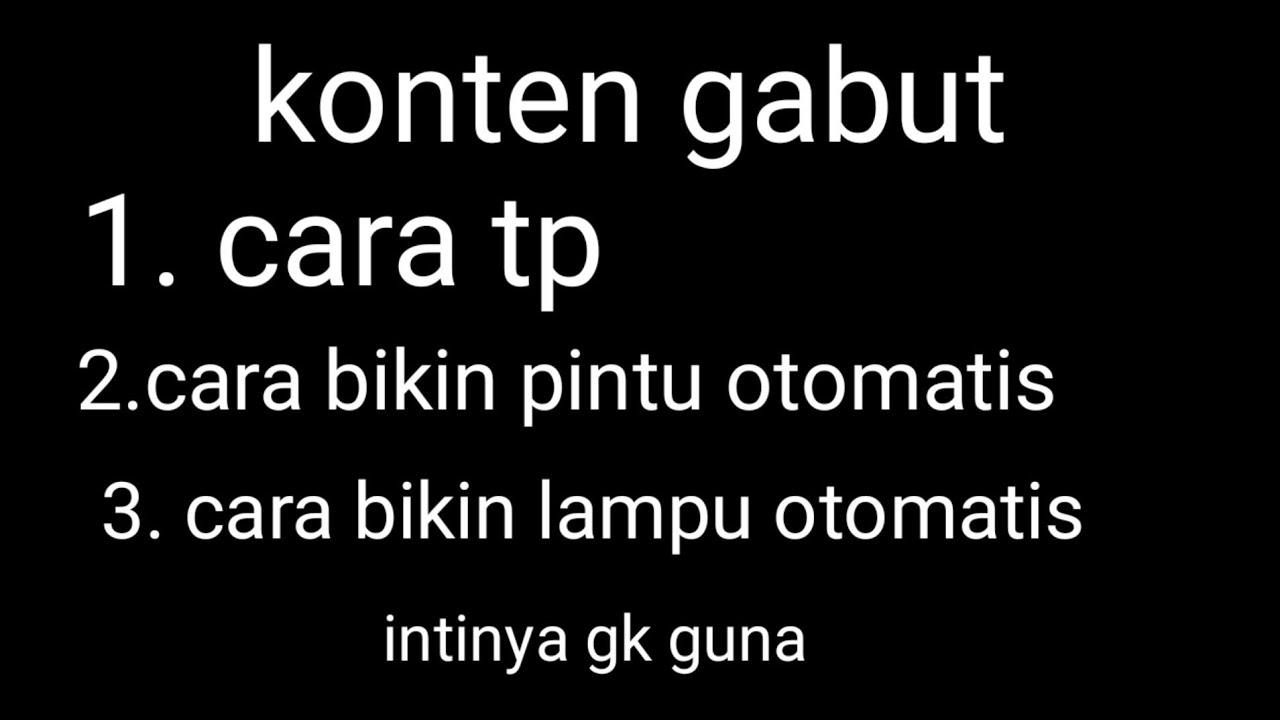 Cara tp cara buat pintu otomatis dan cara buat lampu Cara tp cara buat pintu otomatis dan cara buat lampu