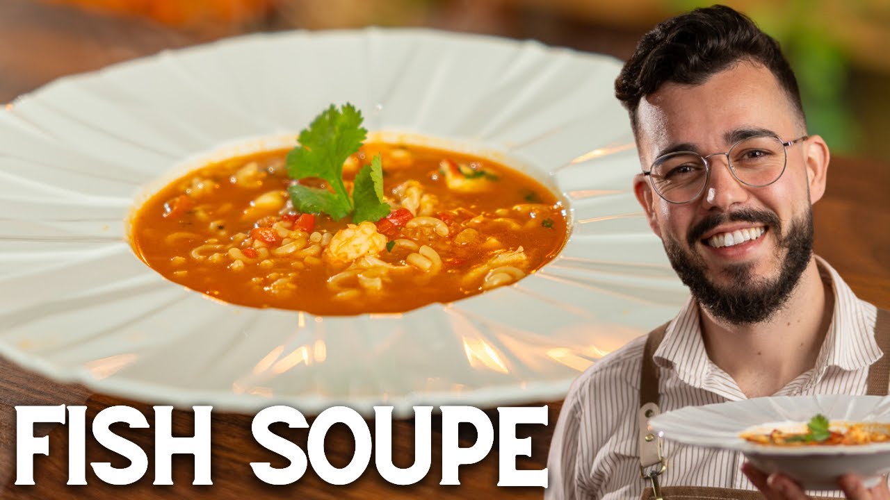 the MOST FLAVORFUL FISH SOUP EVER (Portuguese Style)