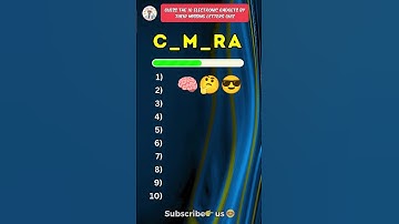 Raad de 10 elektronische gadgets aan de hand van hun ontbrekende letters 🧠🤔