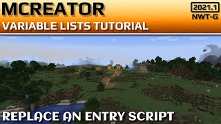 MCreator 2021.1: Variable Lists - Replace Entry | Part 4