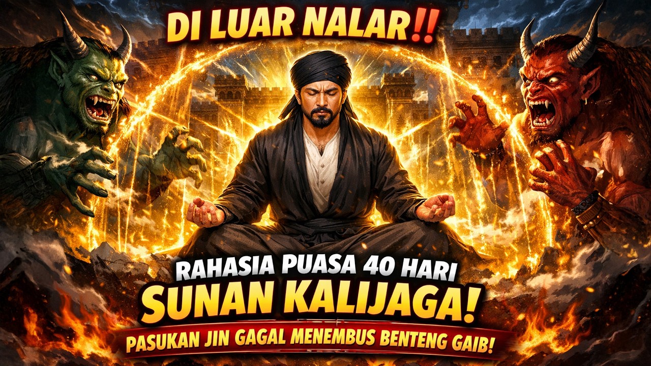 DI LUAR NALAR‼️Rahasia Puasa 40 Hari Sunan Kalijaga Membuat Pasukan Jin Gagal Menembus Benteng Gaib