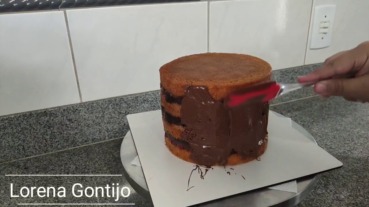 BLINDAGEM DE BOLO | PASSO A PASSO BLINDAGEM DE CHOCOLATE | LORENA GONTIJO