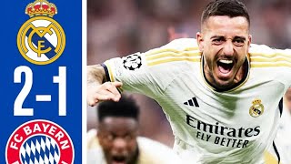 Real Madrid vs Bayern Munich 2-1 Hіghlіghts & All Goals 2024 HD #realmadrid #bayernmunich