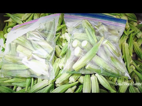HOE VERS OKRA in de vriezer * 3 VERSCHILLENDE BEHOUDEN