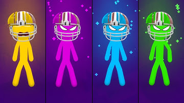 Stickman Party Tournament All Random | Minigames 1 2 3 4 Player | Games 2022 | Gameplay iOS