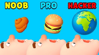 NOOB vs PRO vs HACKER - Food Games 3D screenshot 3