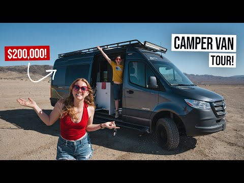 We Traded Our $4k Vintage RV for a $200k 4x4 Sprinter Van 😮 - FULL TOUR!