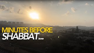 What happens right before Shabbat in Israel