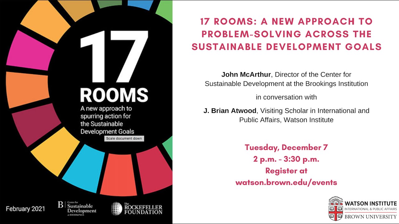 John McArthur — 17 Rooms: A New Approach to Problem-Solving Across the Sustainable Development Goals