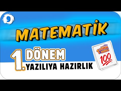 9.Sınıf Matematik 1.Dönem 1.Yazılıya Hazırlık 📑 #2023