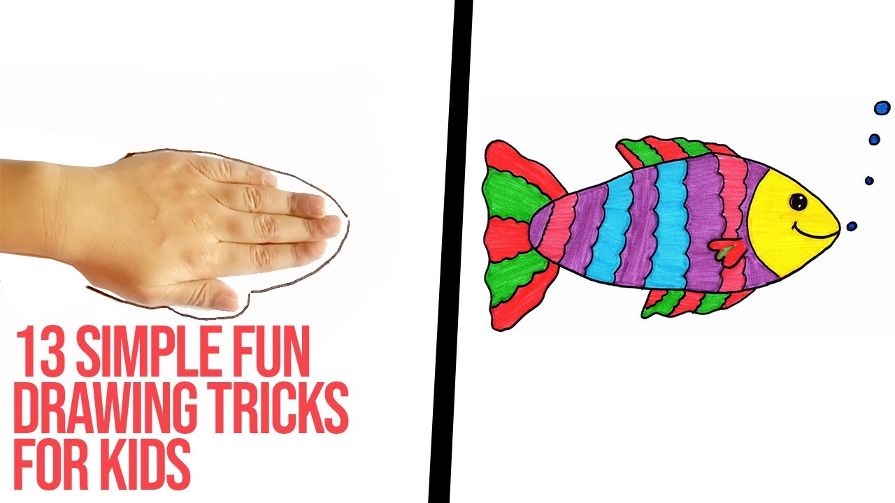 13 Simple Fun Drawing Tricks for Kids