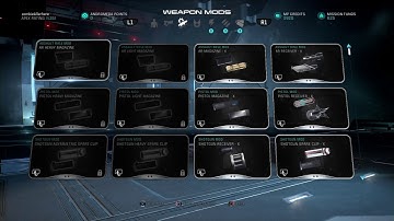 Mass Effect Andromeda multiplayer all weapon attachments as of patch 1.09