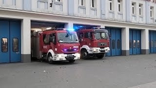 Engine 431 & Tanker 431 responding lights and sirens - Fire Station 1