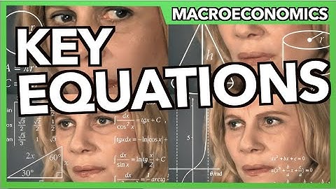 Macroeconomics Key Equations