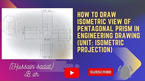 orthographic projection of pentagonal prism