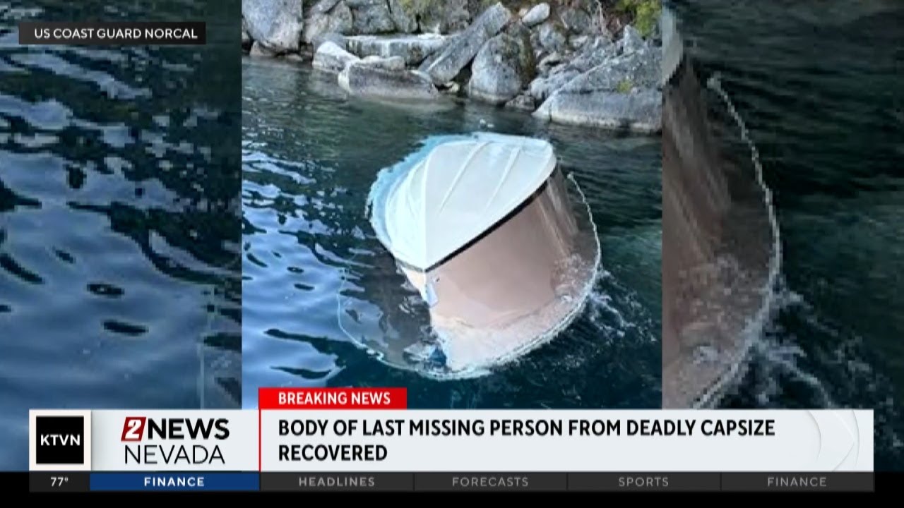 Body of final missing victim recovered in Lake Tahoe boat capsizing