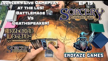 Sorcery Gameplay at the LGS! Battlemage vs Deathspeaker EndFaze Games!