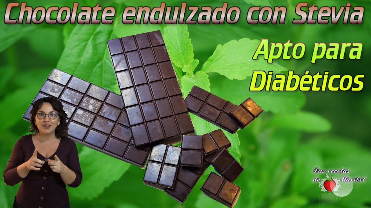 Chocolate sin Azúcar 100% Saludable | Chocolate endulzado con Stevia