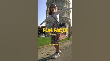 Did you know? (Leaning Tower of Pisa edition) 🤓