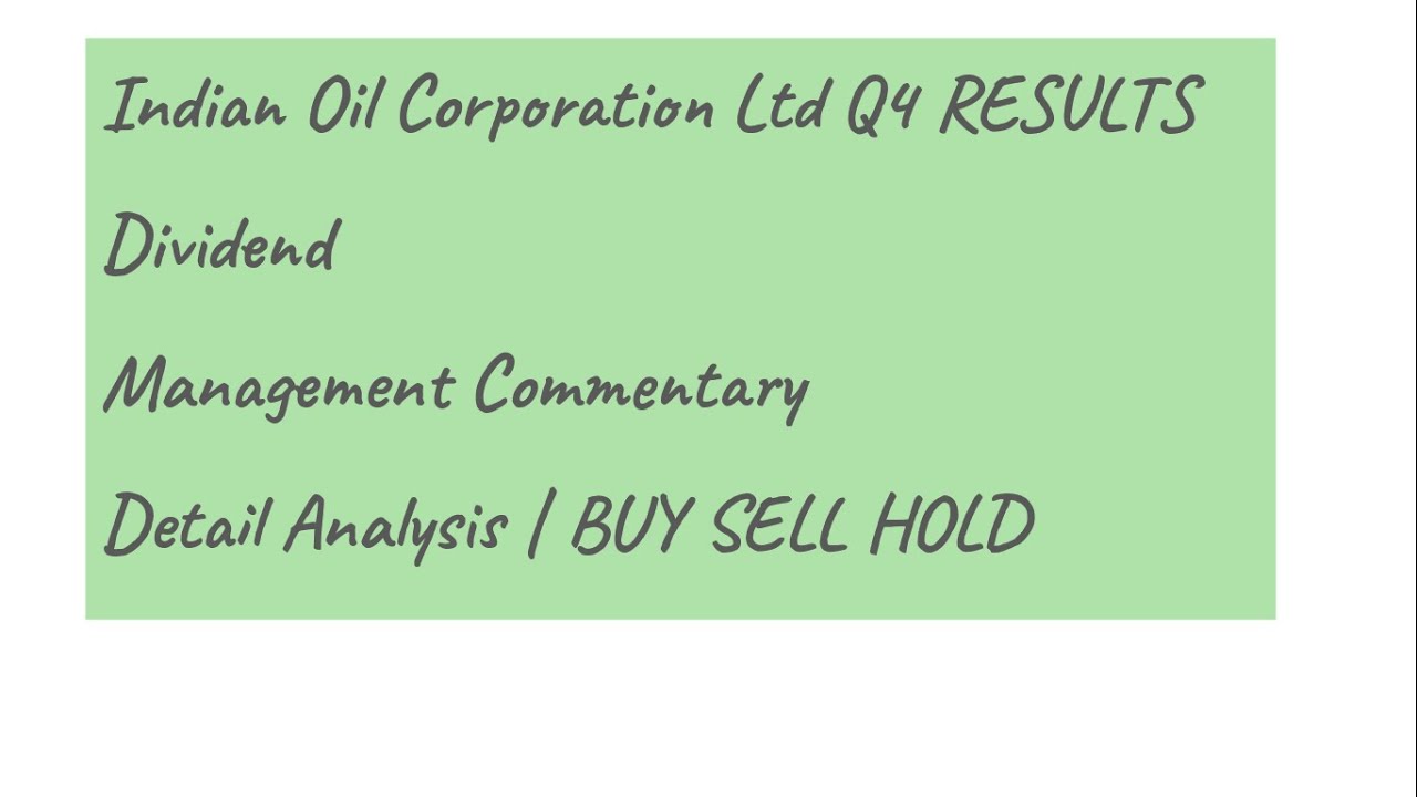 IOC Q4 Results 2020 | IOC Share Latest News | IOC Stock Analysis | Indian Oil Corporation Limited