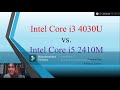 Intel Core Generation: i3 4030U vs. i5 2410M