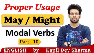 Use of MAY and MIGHT Modal Verbs Competitive & Spoken English by Kapil Dev Sharma