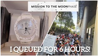 I QUEUED FOR THE MOONSWATCH MISSION TO THE MOONPHASE AT 4AM! SINGAPORE | ION #omega #moonswatch