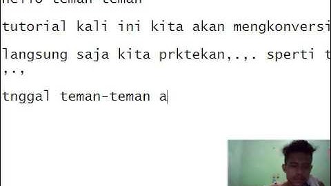 konversi kode dan karakter ascii