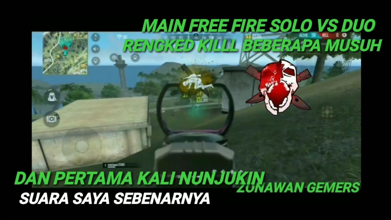 Main free fire solo vs duo rengked & kasih tau suara saya ...