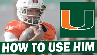 How Miami Can Use Jaylan Knighton More Effectively