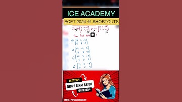 ECET 2024 | How to get best rank in ECET,#Ecetshort 79,#Sbtet,#ice academy